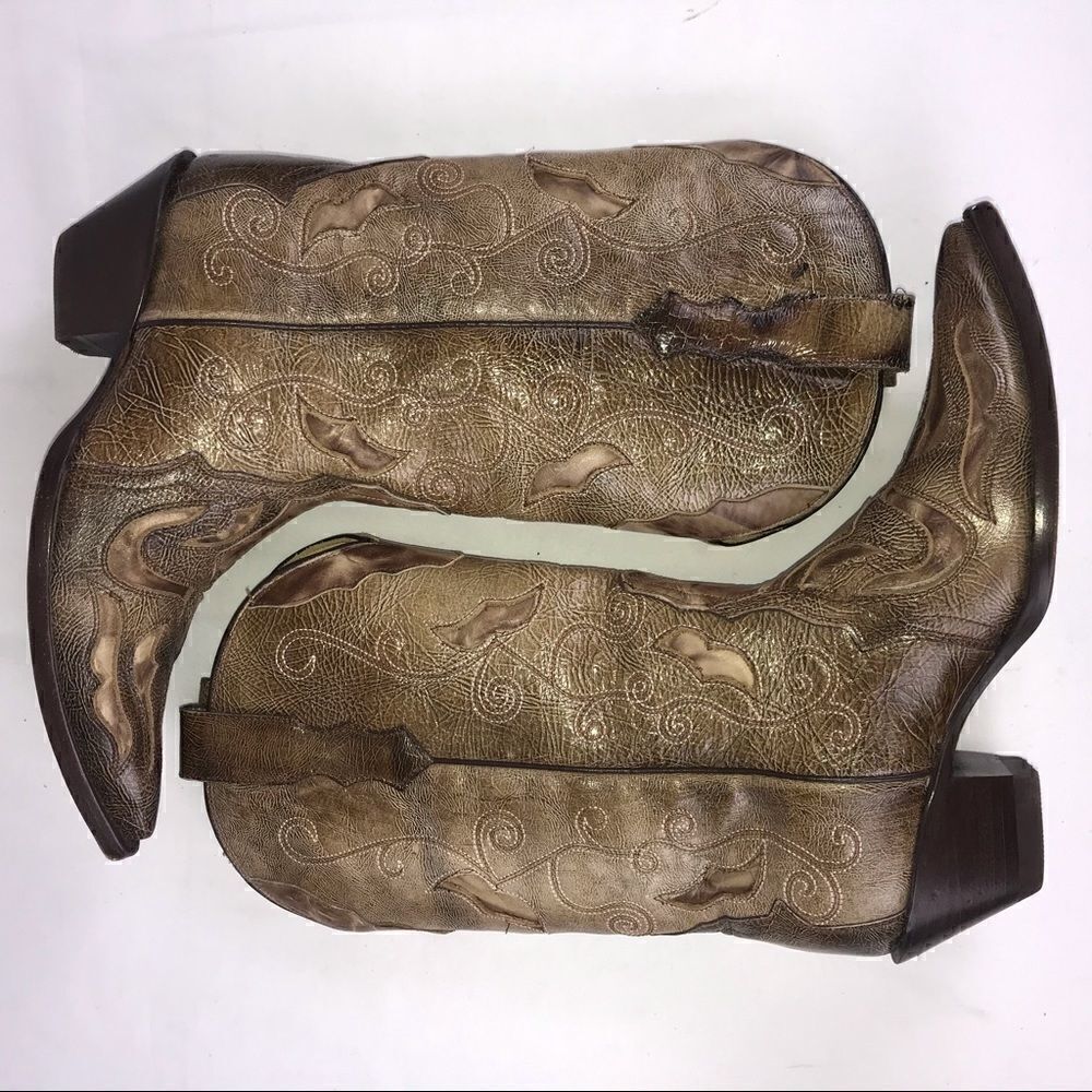 Corral Womens Brown Cutout Western Style boots - Picture 6 of 8